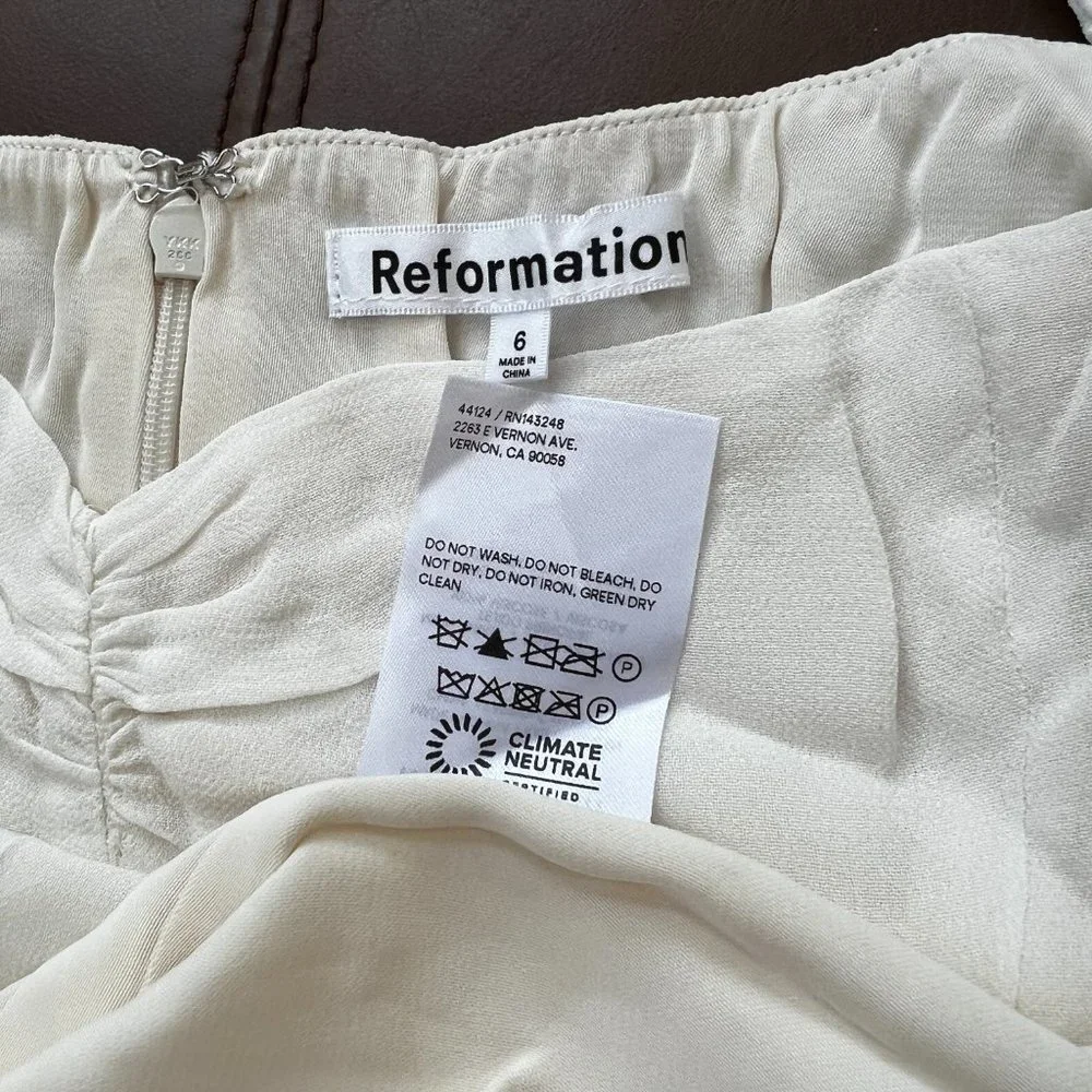 Reformation Butterfly Dress | Ivory🎉SALE 🎀 NEW - Picture 14 of 15